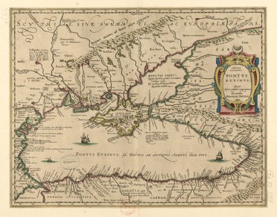 Pontus Euxinus by Abraham Ortelius